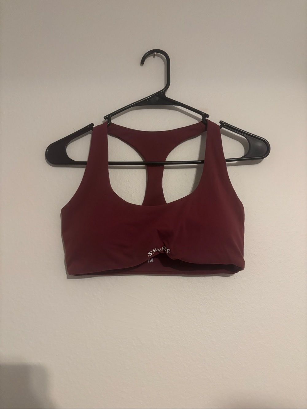 Amazon Burgundy Racerback Sports Bra